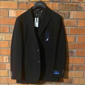 Nautica Men's Black Suit set 38R Pants 38/32